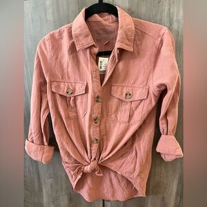 Aeropostale Classic Fit Dusty Rose Shirt